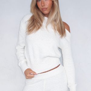 Please Be Mine Knit Sweater Off White
