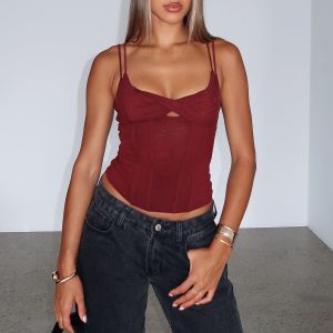 Don't Reply Bustier Cherry Cola