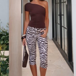 Day For It Capri Pants Zebra