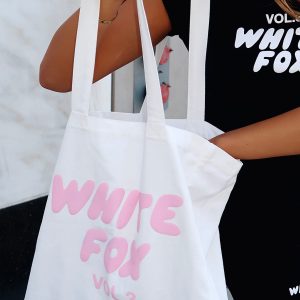 Offstage Tote Bag White/Pink